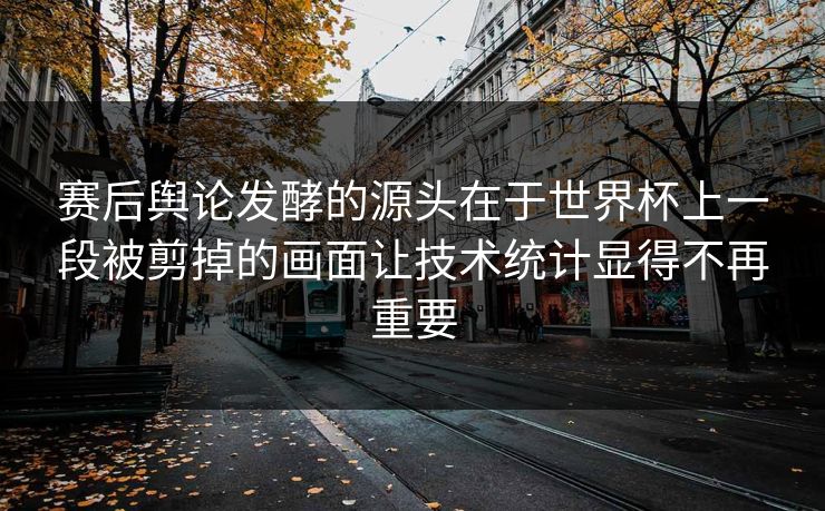 赛后舆论发酵的源头在于世界杯上一段被剪掉的画面让技术统计显得不再重要